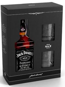 Jack Daniels 0,7l 40% + 2 skleničky