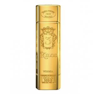 Vodka 3 Kilos Gold  999,9 1,0l 40%  
