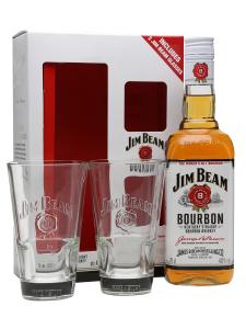 Jim Beam 0,7l 40% + 2 skla 