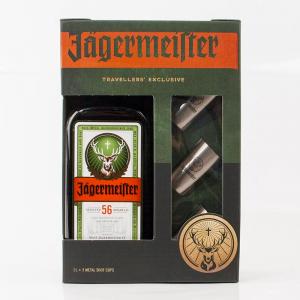 Jagermeister 1,0l 38% + 3 panáky