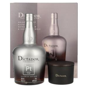 Dictador Platinum 0,7l 40% + SVÍČKA