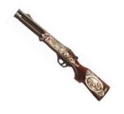 Vodka Zlatogor Rifle (puška) 1,0l 40% 