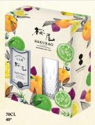 Sakurao japonský gin 0,7l 40% +1 sklo 