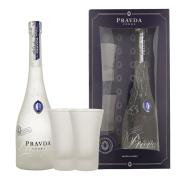 Vodka Pravda 0,7l 40% +2panáky 